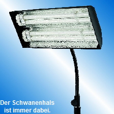Der Schwanenhals
ist immer dabei.